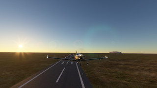 Morning departure from Tonnellan Airport (YAYE) near Uluru (Ayers Rock)